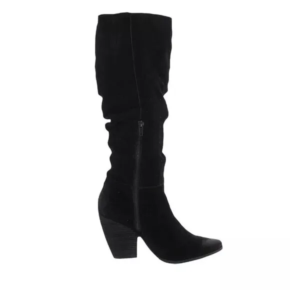 Charles by Charles David Womens 7 M Black Slouch High Heeled Boots NIB YW2