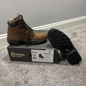Chippewa Graeme 6&quot; Waterproof Composite Toe Hiker Brown/Tan Men's 10.5