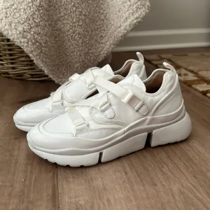 CHLOÉ White Leather Sonnie Sneakers
