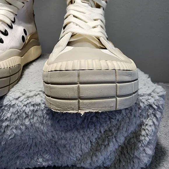 Chloe Clint High Top Sneakers Leather Soft‎ White Size 36 Designer Size 6
