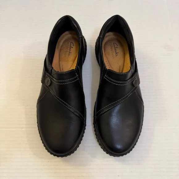 Clarks Caroline Pearl Womens Solid Faux Leather Loafers