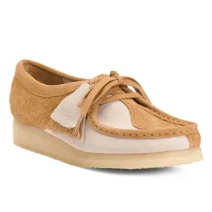 CLARKS Suede Wallabee Chukkas Women Size 10 Quality Quiet Luxury Color Block NEW