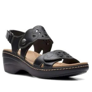 Clarks™ Women's Black Merliah Dove Sandal Women's Size 7W NWOB
