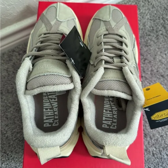 Clearweather brand lifestyle sneakers sz 8 mes pathfinder stone grey