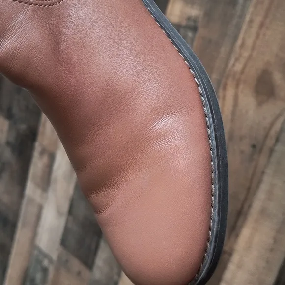 Coach Easton Brown Leather Knee-High Riding Boots Sz 6 Women's