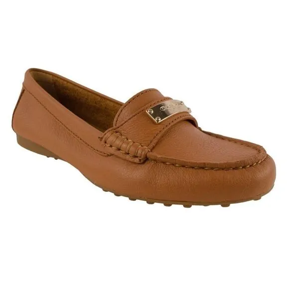 Coach Fredrica Loafers Pebbled Leather Size 6.5B Slip On Flats