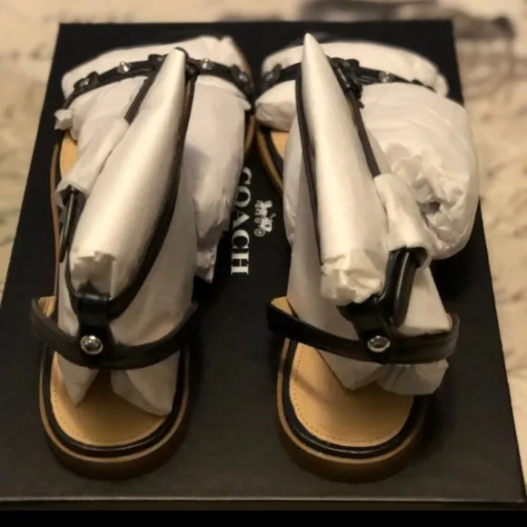 Coach Henriette Navy Blue Sandals
