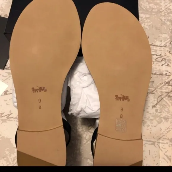 Coach Henriette Navy Blue Sandals