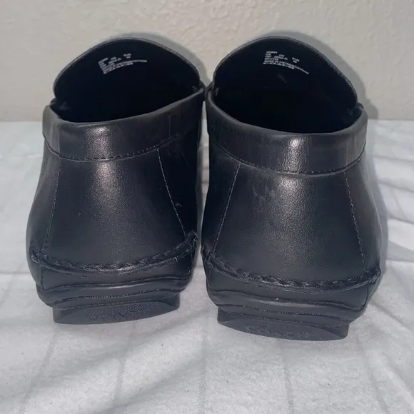 COACH Men Liam Driver In Signature Jacquard Men's Black Loafers size 12D