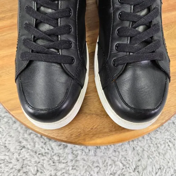 Coach Richmond Swagger High Top Black Casual Hidden Wedge Sneakers Womens 10 B