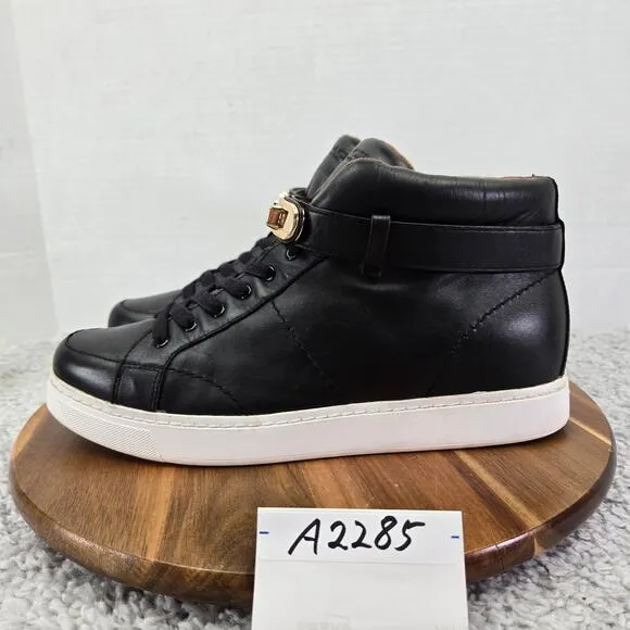 Coach Richmond Swagger High Top Black Casual Hidden Wedge Sneakers Womens 10 B