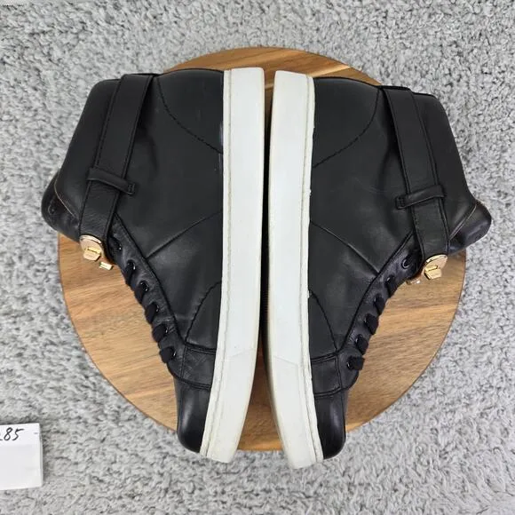 Coach Richmond Swagger High Top Black Casual Hidden Wedge Sneakers Womens 10 B