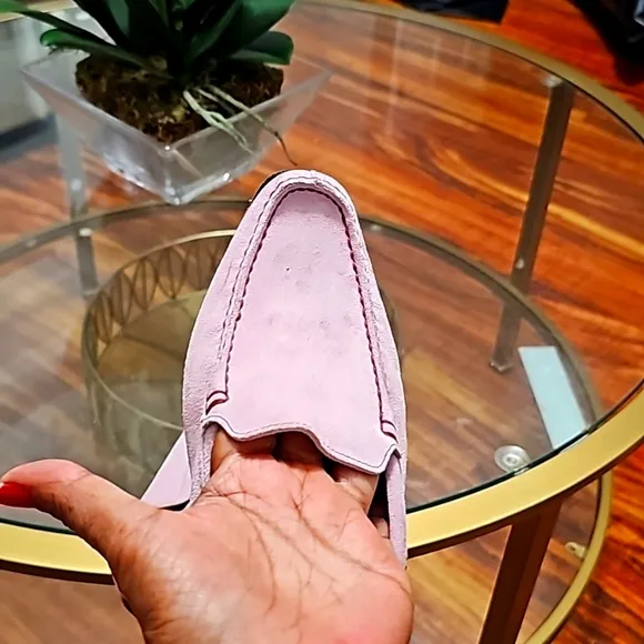 COACH Suede Leather Loafers Light Purple Size 7B