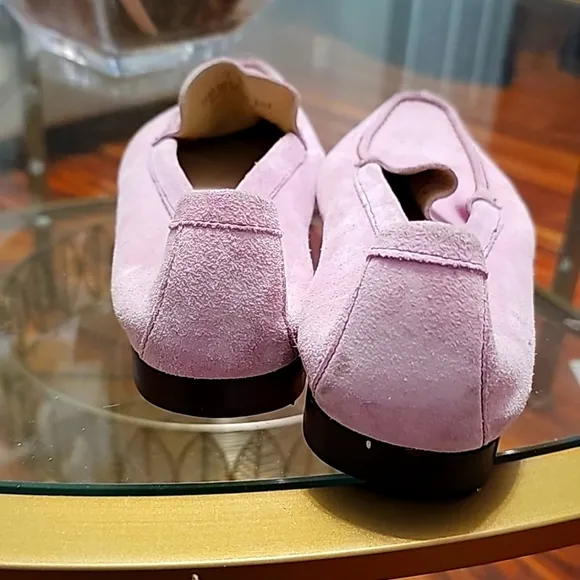COACH Suede Leather Loafers Light Purple Size 7B