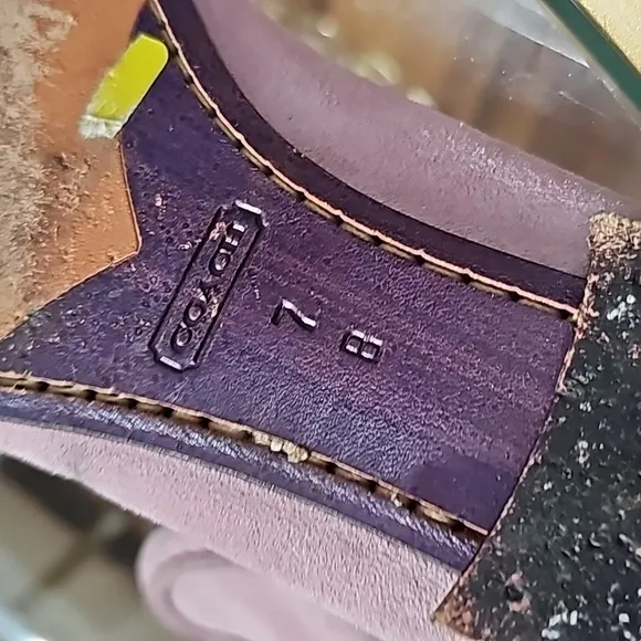 COACH Suede Leather Loafers Light Purple Size 7B