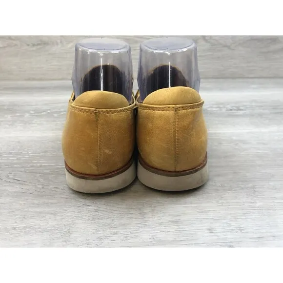 Cobb Hill Women's Laci Gore Yellow Sunbeam Leather Loafers Perforated Size 7.5
