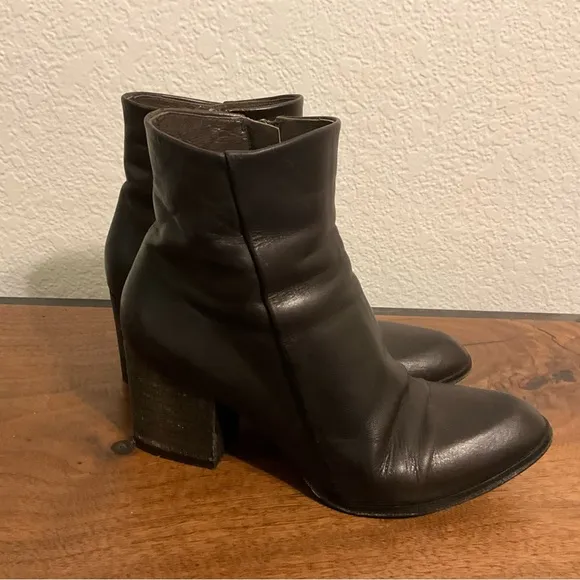 Coclico Dark Brown Leather Ankle Boots, EU Size 37.5