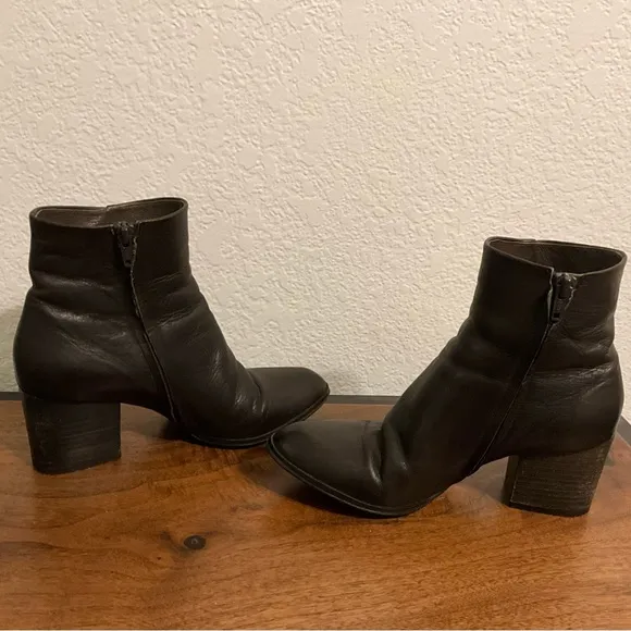 Coclico Dark Brown Leather Ankle Boots, EU Size 37.5