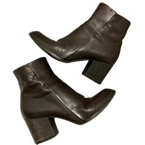 Coclico Dark Brown Leather Ankle Boots, EU Size 37.5