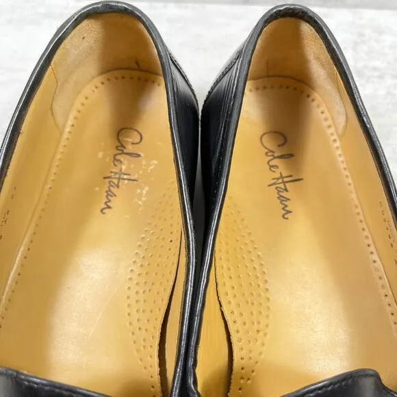 Cole Haan Ascot II Gold Horsebit Leather Loafers - Men's Size 11 - Black