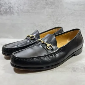 Cole Haan Ascot II Gold Horsebit Leather Loafers - Men's Size 11 - Black