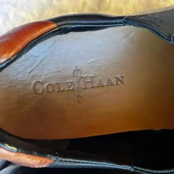 Cole Haan Black Leather Slip On Loafers Men’s Size 9.5 EUC