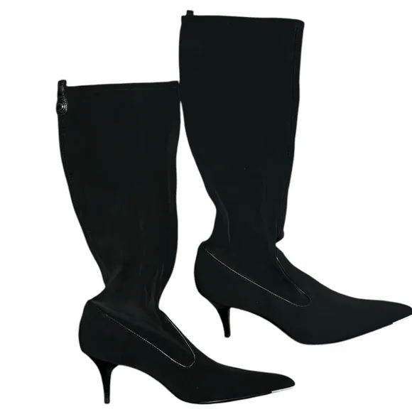 Cole Haan Boots Stretch Sock 8 Black Pointed