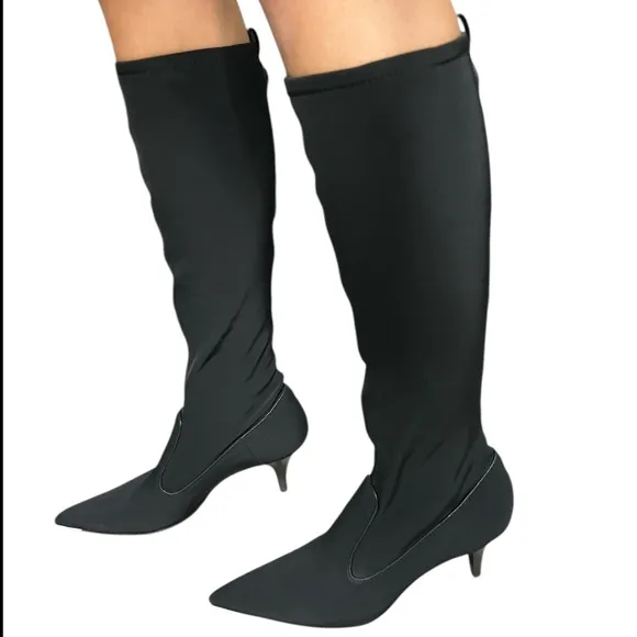 Cole Haan Boots Stretch Sock 8 Black Pointed