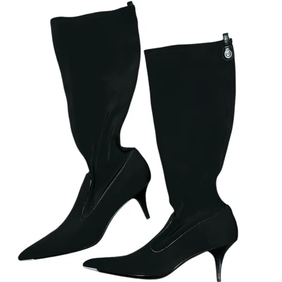 Cole Haan Boots Stretch Sock 8 Black Pointed