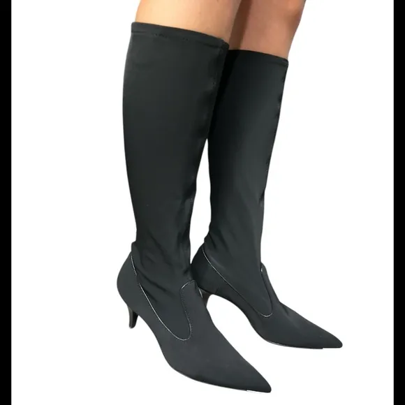 Cole Haan Boots Stretch Sock 8 Black Pointed