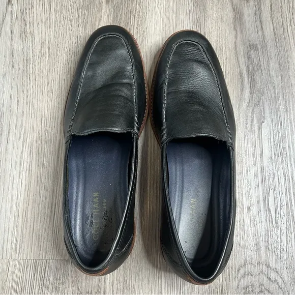 Cole Haan Feathercraft Loafers Mens‎ Sz 11.5 C29710 Grand Venetian Leather Black