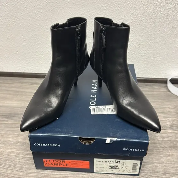 Cole Haan Go-To-Park Leather Booties (FLOOR SAMPLE)