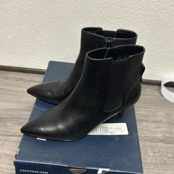 Cole Haan Go-To-Park Leather Booties (FLOOR SAMPLE)