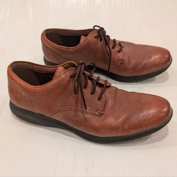 COLE HAAN Grand OS men's brown leather oxford loafers size 12
