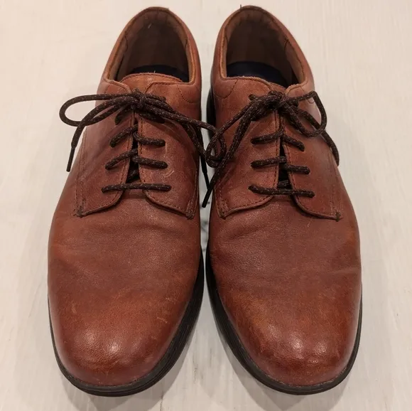 COLE HAAN Grand OS men's brown leather oxford loafers size 12