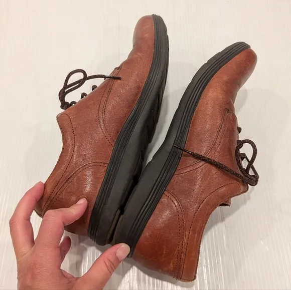 COLE HAAN Grand OS men's brown leather oxford loafers size 12