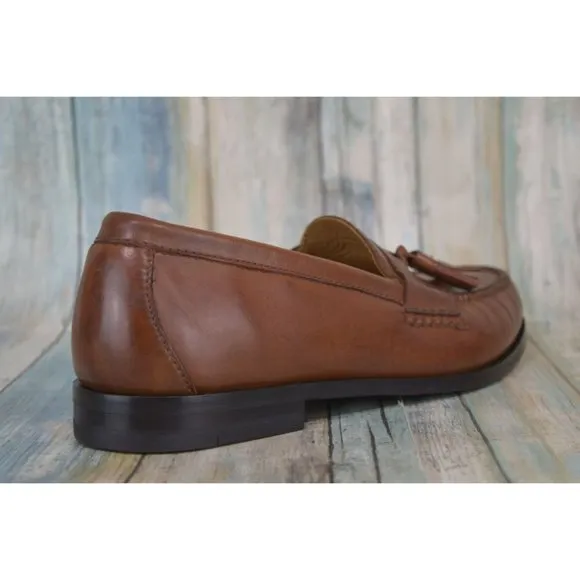 Cole Haan Grand.OS Main Pinch Tassel Loafers Size 10.5 Men's Brown Leather Mocs