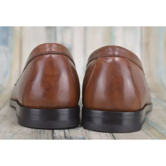 Cole Haan Grand.OS Main Pinch Tassel Loafers Size 10.5 Men's Brown Leather Mocs