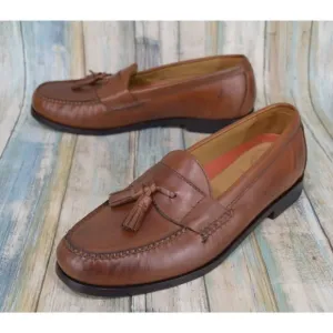 Cole Haan Grand.OS Main Pinch Tassel Loafers Size 10.5 Men's Brown Leather Mocs