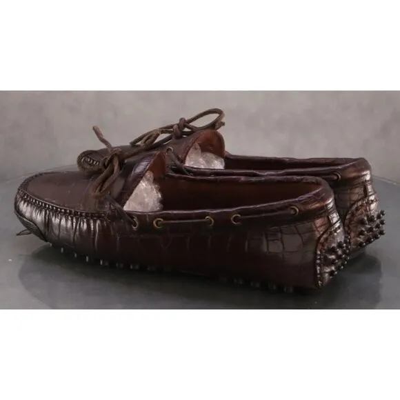 Cole Haan Gunnison Driver Men's Driving Loafers Shoes Size 9 D Croc Print C05921
