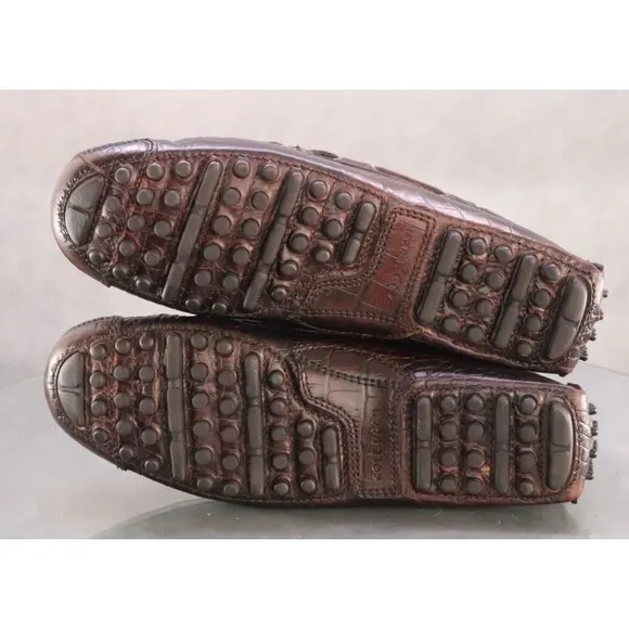 Cole Haan Gunnison Driver Men's Driving Loafers Shoes Size 9 D Croc Print C05921