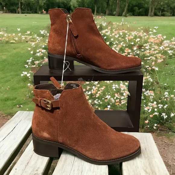 Cole Haan Haidyn Bootie (45mm) Leather Ankle Boots (A0005)