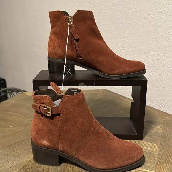 Cole Haan Haidyn Bootie (45mm) Leather Ankle Boots (A0005)