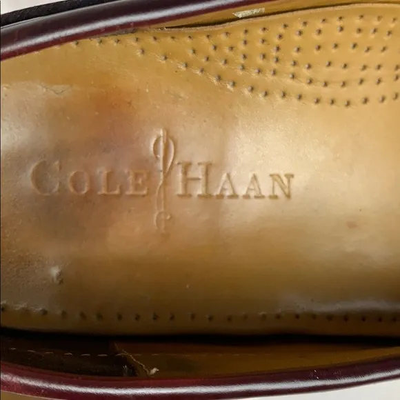 Cole Haan Leather Kiltie Tassel Loafers Size 9D
