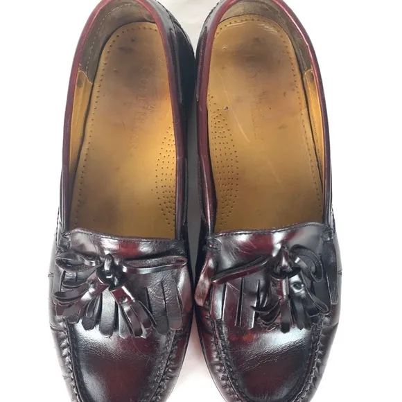 Cole Haan Leather Kiltie Tassel Loafers Size 9D