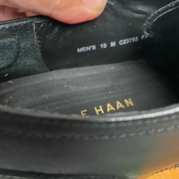Cole Haan Leather Laced Oxford Wing Tip Loafers