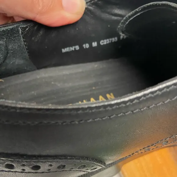 Cole Haan Leather Laced Oxford Wing Tip Loafers