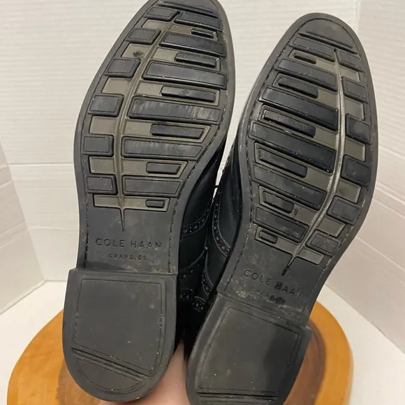 Cole Haan Leather Laced Oxford Wing Tip Loafers