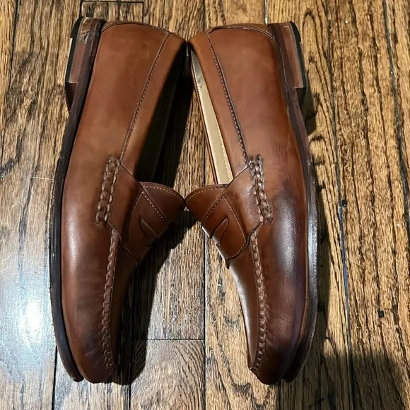Cole Haan Leather Loafers 👞 Cognac men’s size 9.5 W