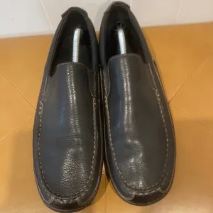 Cole Haan Men Leather Slip On Loafers Casual Comfort Driving Shoes Black Sz 13